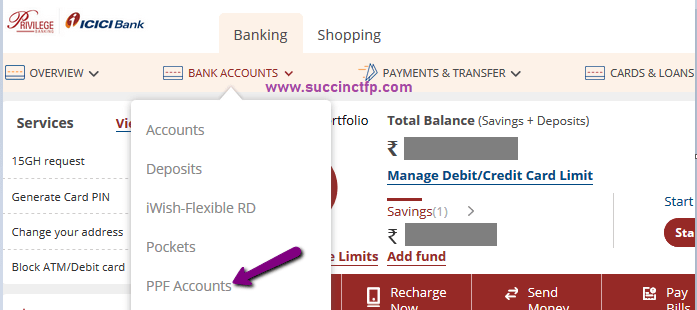 How To Open PPF Account With ICICI Bank Online Succinct FP